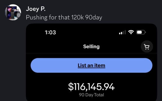 Divine member's $116K 90-day sales total