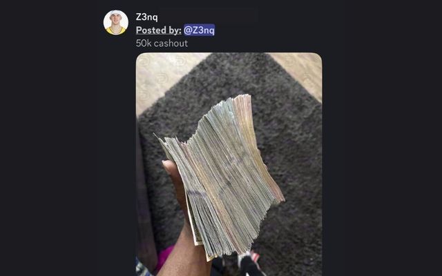 Divine member's $50K cashout