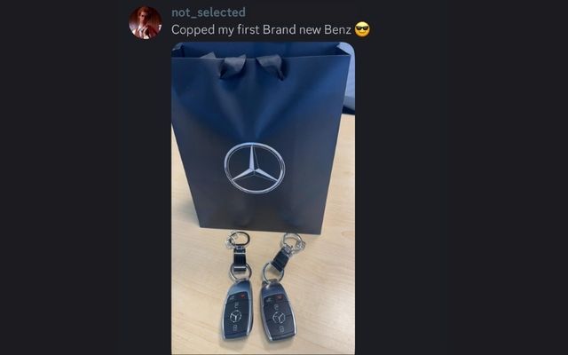 Divine member bought their first brand new Mercedes-Benz