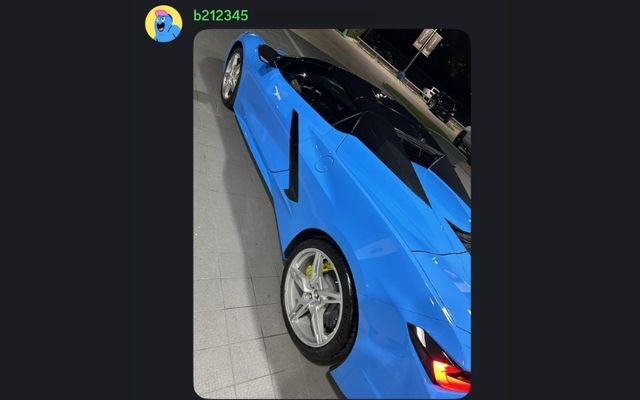 Divine member's new Corvette