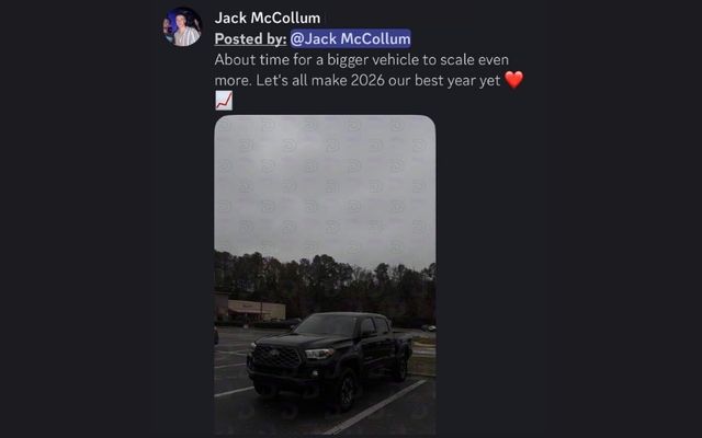 Divine member bought a bigger truck to scale up